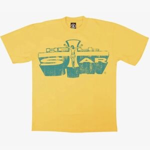 Hellstar Studios Jesus Emblem Tee Yellow Gold- L